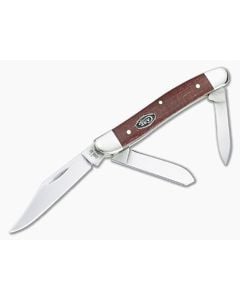 Case Medium Stockman Red Burlap Micarta 12272 - CA-12272 1