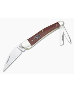 Case Seahorse Whittler Red Burlap Micarta 12276 - CA-12276 1