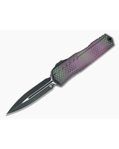 Microtech Cypher II D/E Purple X-51 Signature Series - MT-1242-1PUX51S 1