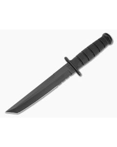 Kabar Black Tanto Fixed Blade Partially Serrated 1245 - KA-1245 1
