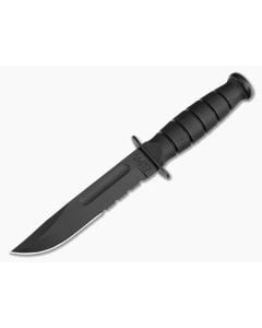 Kabar Black Short Serrated Knife 1259 - KA-1259 1