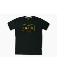 Buck Knives Logo Tee Charcoal T-Shirt | Large - BU-13470-LRG 1