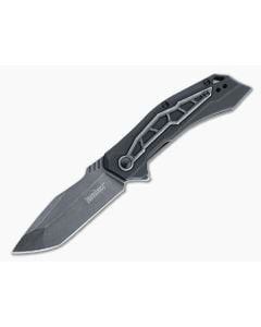 Kershaw Flatbed BlackWash Tanto Steel Inlaid Black GFN Assisted Liner Lock Flipper 1376 - KS-1376 1
