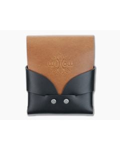 Willow Craft Goods Wide Swaddle Leather Wallet Black And Bourbon Colorway WCG-013 - WCG-013 1