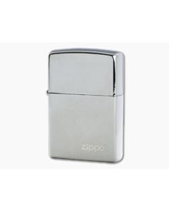 Zippo Windproof Lighter Black Ice Chrome Finish with Logo - ZI-150ZL 1