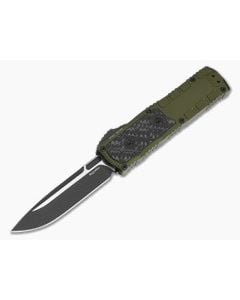 Guardian Tactical Apex OD Green Aluminum Frag Carbon Fiber Inlay MagnaMax Two Tone Black OTF Automatic Knife (3.44" Blade) 152211-ODG - GT-152211-ODG 1