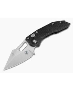 Microtech M-Stitch M390MK Stonewash Black Aluminum Automatic Knife (3.12" Blade) 169M-10 - MT-169M-10 1