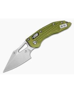 Microtech M-Stitch RAM-LOK OD Green Frag Aluminum M390MK Stonewash Folding Knife (3.05" Blade) 169MRL-10FROD - MT-169MRL-10FROD 1