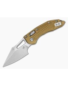 Microtech M-Stitch RAM-LOK Tan Frag Aluminum M390MK Stonewash Folding Knife (3.05" Blade) 169MRL-10FRTA - MT-169MRL-10FRTA 1