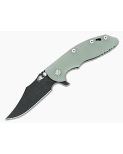 Hinderer XM-18 3.5 Bowie Translucent Green G10 Battle Black - HK-1796 1