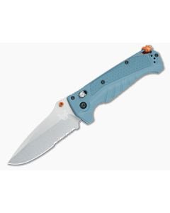 Benchmade 18060S Adira Part Serrated MagnaCut Folding Knife Depth Blue Grivory - BM-18060S 1