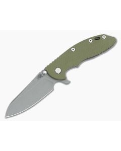 Hinderer XM-18 3.5 Sheepsfoot OD Green G10 Working Finish - HK-1813 1