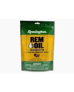 Remington Rem Oil Wipes 12 Count of Individual Packs - RM-18411 1