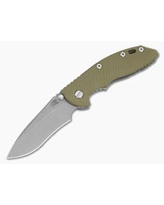 Hinderer XM-18 3.5" Recurve Non-Flipper OD Green G10 Working Finish Titanium and MagnaCut Working Finish Folding Knife (3.50" Blade) - HK-1969 1