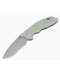 Hinderer XM-18 3.5" Recurve Non-Flipper Translucent Green G10 Battle Blue Titanium and MagnaCut Working Finish Folding Knife (3.50" Blade) - HK-1970 1