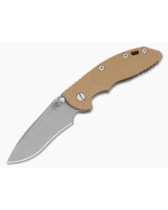 Hinderer XM-18 3.5" Recurve Non-Flipper Coyote Tan G10 Battle Bronze Titanium and MagnaCut Working Finish Folding Knife (3.50" Blade) - HK-1972 1