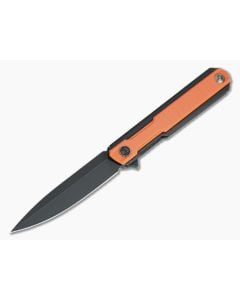 WE Knives Peer Ostap Hel Black Stonewashed 20CV Orange G10 Black Titanium Flipper 2015B - WE-2015B 1