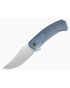 WE Knives X Brzeski Shuddan Flipper Satin 20CV Blue Titanium Folder WE21015-2 - WE-WE21015-2 1