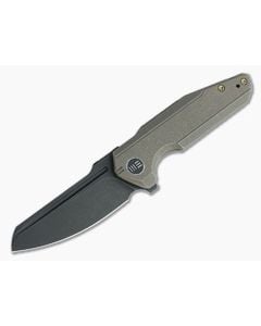 WE Knives Starhawk Flipper Black Stonewashed 20CV Bronze Titanium Folder WE21017-2 - WE-WE21017-2 1