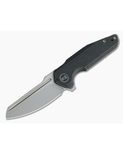 WE Knives Starhawk Flipper Blasted 20CV Stonewashed Black Titanium Folder WE21017-3 - WE-WE21017-3 1