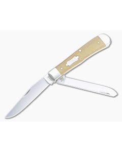 Case Trapper Smooth Natural Canvas Micarta 23690 - CA-23690 1