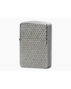 Zippo Windproof Lighter Armor Hexagon Design Black Ice - ZI-49021 1