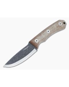 Condor Tool & Knife Mountain Pass Carry Knife 440C Natural Micarta Fixed Blade Knife CTK2837-3.5C - CTK-2837-3.5C 1