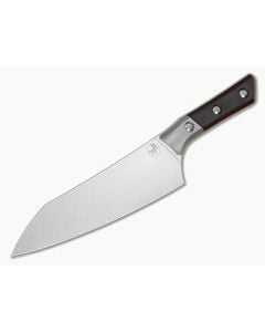 Microtech Chef's Knife Black Cherry G10 Titanium Bolster Stonewash - MT-3000B-10BC 1