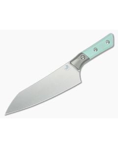 Microtech Chef's Knife Caribbean Blue G10 Titanium Bolster Stonewash - MT-3000B-10CA 1