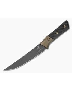 Microtech Boning Knife Carbon Fiber Bronze Titanium Bolster DLC - MT-3100B-1DLCCFS 1