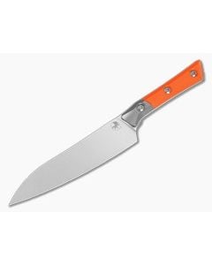 Microtech Utility Knife Ember Orange G10 Titanium Bolster Stonewash - MT-3400B-10EM 1