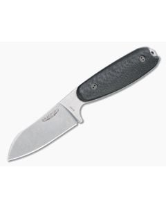 Bradford Guardian3.5 Sheepsfoot Stonewashed M390 3D Carbon Fiber Fixed Blade - BK-35SF-114-M390 1