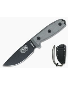 ESEE 3P Black Plain Edge Black Sheath - ESEE-3P-B 1