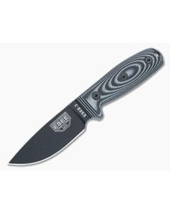 ESEE 3 Fixed Blade 3D Gray & Black Textured G10 Black 1095 Drop Point Blade 3PMB-002 - ESEE-3PMB-002 1
