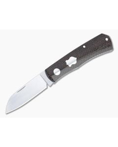 Sakman Knives Rhino Sheepsfoot Satin N690 Burlap Micarta Slip Joint Folder 4582 - CU-4582 1