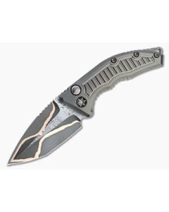 Heretic Custom Medusa Bakers Forge Damascus Tanto - CU-4729 1