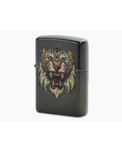 Zippo Lighter Sabretooth Tiger Gray Tattoo Design 49263 - ZI-49263 1