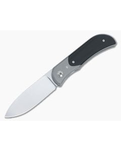 Trevor Burger Custom LEXK Spearpoint Recessed Black G10 with Titanium Bolster - CU-5036 1