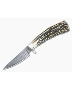 Bill Miller Custom Taper Hunter Stag and 224-Layer Damascus - CU-5139 1