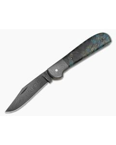 Chuck Hawes Custom Copperhead Black Ash and Damascus - CU-5283 1
