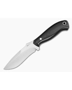 Mike Irie Custom Model 113 Black Micarta CPM-154 Hand Rubbed Spear Point Fixed Blade (3.62") - CU-5300 1