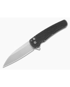 Protech Malibu BattleWorn Black Handle Stonewash Wharncliffe - PT-5305-BW 1