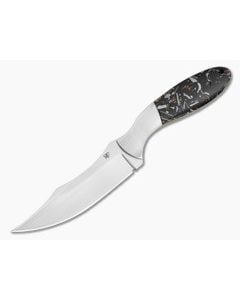 Aaron Frederick Confetti Aluminum Composite Persian-Inspired Custom Fixed Blade Knife (4.06") - CU-5342 1