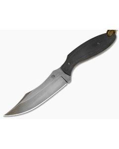 Aaron Frederick 1084 Forced Patina Black G10 Persian-Inspired Custom Fixed Blade Knife (4.06") - CU-5343 1