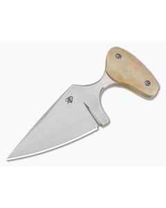 Aaron Frederick Polished Fossil Walrus Ivory Spear Point Custom Push Dagger (2.50") - CU-5347 1