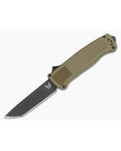 Benchmade 5370BK-11 Shootout Tanto Ranger Green Grivory S30V Black DLC OTF Automatic Knife (3.51" Blade) - BM-5370BK-11 1