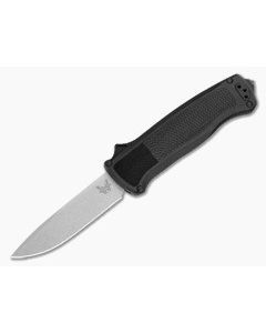 Benchmade 5371-04 Shootout Drop Point Black Grivory S30V Stonewashed OTF Automatic Knife (3.49" Blade) - BM-5371-04 1