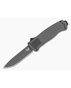 Benchmade 5371BK-05 Shootout Drop Point Dark Gray Grivory S30V Black DLC Battlewash OTF Automatic Knife (3.49" Blade) - BM-5371BK-05 1