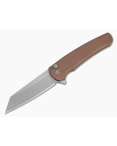 Protech Malibu Flipper FDE Handle Stonewash Reverse Tanto - PT-5401-FDE 1