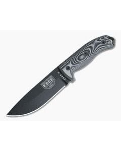ESEE 5 Black Blade 3D Gray/Black G10 Handles Fixed Blade 5PB-002 - ESEE-5PB-002 1